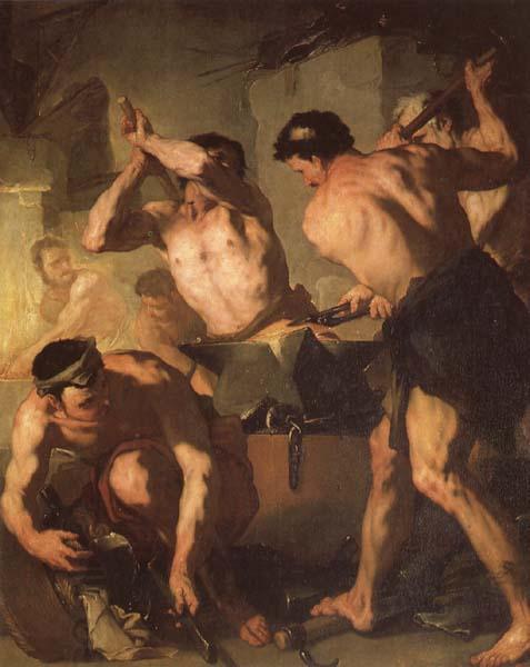 Luca Giordano Vulcan's Forge China oil painting art